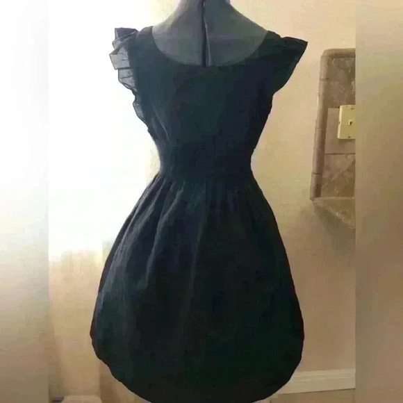 VTG Speed Control New York Black Embroidered Dress Women M - Picture 7 of 12